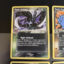2004 EX Team Rocket Returns Dark Lot Golbat Pupitar Arbok MagnetonPokemon Cards - Image 3