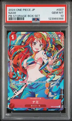 (PSA 10) One Piece Card - 2024 Nami ST01-007 - PB Storage Box Set Premium Promo - Image 1