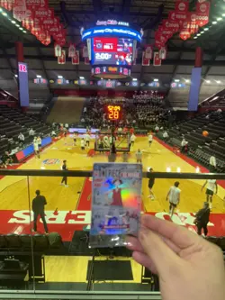 One Piece Monkey.D.Luffy US College Basketball Promo Card Rutgers SGA IN HAND - Image 2