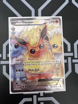 Flareon EX RC28/RC32 Generations Ultra Rare Full Art Pokemon card - Image 1