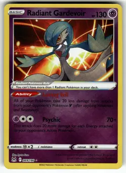Radiant Gardevoir 069/196 SWSH11: Lost Origin NM Pokemon Card TCG - Image 1