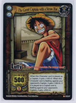 One Piece Vintage Monkey D. Luffy 2005 CCG FOIL CARD Captain Straw Hat - READ - Image 1