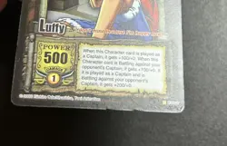 One Piece Vintage Monkey D. Luffy 2005 CCG FOIL CARD Captain Straw Hat - READ - Image 3