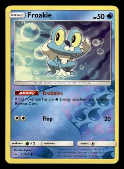 Froakie 21/131 Reverse Holo Forbidden Light Pokemon Card - Image 1