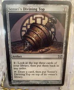 Magic the Gathering Sensei's Divining Top Champions of Kamigawa Regular Card - Image 1