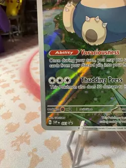 Pokemon TCG Snorlax SVP 051 Scarlet Violet 151 ETB Black Star Promo Card NMT! - Image 4