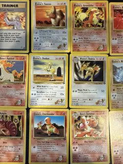 15 Pokemon Cards From Blaine’s Set Bulk Sale - Image 4