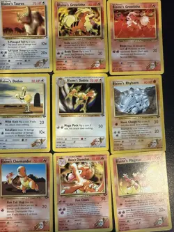 15 Pokemon Cards From Blaine’s Set Bulk Sale - Image 5