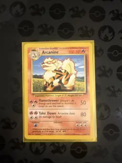 Pokemon TCG Arcanine Base Set, Unlimited Uncommon Card 23/102 - Image 1