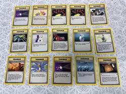 Energy Retrieval 081/102 Base Set (Shadowless) Regular 15 Card Trainer Mixed Lot - Image 1