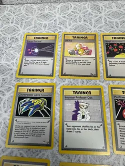 Energy Retrieval 081/102 Base Set (Shadowless) Regular 15 Card Trainer Mixed Lot - Image 2