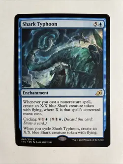 1x Mtg Ikoria Lair Of Behemoths Shark Typhoon NM/M Magic the Gathering - Image 1