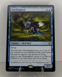 MTG BLB-0061 Mockingbird - Bloomburrow Rare TCG NM - Image 1
