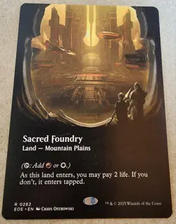 Sacred Foundry - #282 Regular (Borderless) Edge of Eternities - Mtg - Image 1