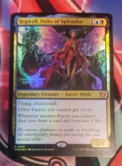 Tegwyll, Duke of Splendor - Foil - Wilds of Eldraine Commander Near Mint - Image 1