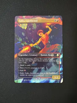 2025 MTG Avatar The Last Airbender Zuko, Conflicted Borderless #302 - Image 1