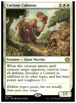 MTG Magic The Gathering Lorwyn Eclipsed Curious Colossus #12 - Image 1