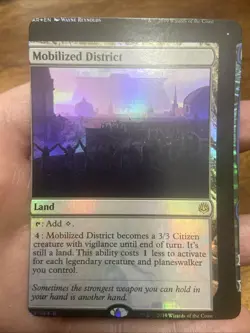 Mobilized District MTG War of the Spark NFC Miscut/Misprint Foil - Image 1