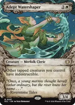 Adept Watershaper (Showcase) [Lorwyn Eclipsed] MTG - Image 1