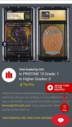 MTG CGC Pristine 10 Ob Nixilis, the Fallen M 42 (Halo Foil) (POP 1!) SLC - Image 5