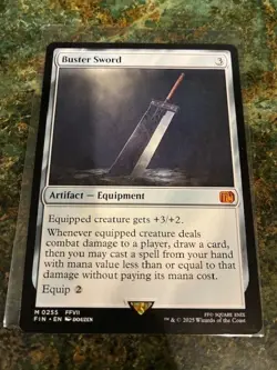 Buster Sword Final Fantasy MTG Regular Non-Foil - Image 1