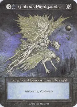Gibbous Nightgaunts, Sorcery: Gothic, Regular, Exceptional - Image 1