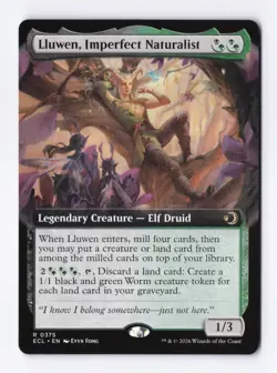 Lluwen, Imperfect Naturalist (Extended Art) 0375 (R) MTG Lorwyn Eclipsed (ECL) - Image 1
