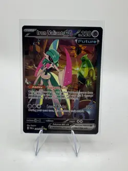 Pokemon TCG Iron Valiant EX Paradox Rift 249/182 Special Illustration Rare Card - Image 1