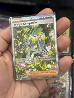 Pokemon TCG Mega Evolution Wally’s Compassion Trainer Card 186/132 Near Mint NM - Image 1