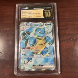 CGC 10 PRISTINE BLASTOISE EX 184/165 POKEMON SCARLET & VIOLET 151 - Image 1