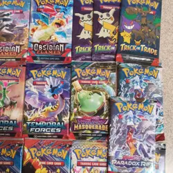 17 Pokemon S&V Booster Pack Lot: Obsidian, Temporal, Prismatic, Destined Rivals+ - Image 3