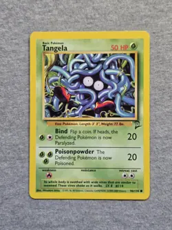Pokemon TCG Tangela Base Set 2 96/130 Regular Unlimited Common - Image 1
