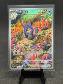 2024 Pokemon TCG Paldean Fates Wugtrio 224/091 Illustration Rare - Image 1