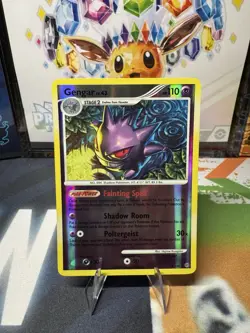 Gengar (Reverse Holo) - 18/100 - Pokemon Stormfront - LP-MP Condition - Image 1