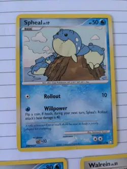 Spheal, Sealeo, Walrein, Diamond & Pearl Mysterious Treasures Pokemon TCG Set - Image 2