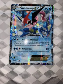 Pokemon TCG Oversized Ash-Greninja EX Black Star Promo 2016 - Image 1