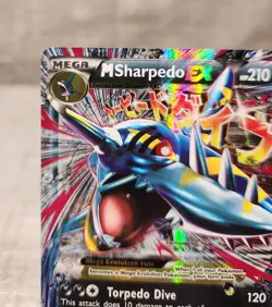 Pokemon TCG- M Sharpedo EX XY200 XY Holo Promo Nice ! - Image 3