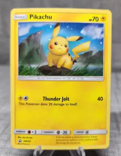 Pokemon TCG Pikachu SM183 SM Promo [SMP] Holo Nice EX/NM - Image 1
