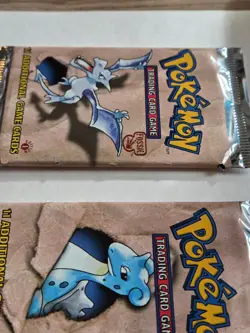 Pokemon Fossil 1st edition booster packs factory sealed lot of 3 WOC06071 - Image 3