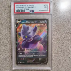 Pokemon TCG Galarian Slowking V Sword & Shield Chilling Reign 178/198 PSA 9 - Image 1