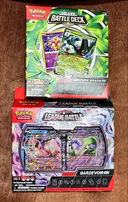 Pokemon TCG Sealed Bundle - Gardevoir ex League + Meowscarada ex Battle Decks - Image 1