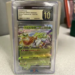CGC Pristine 10 Espathra EX Pokemon (2023) Japanese Shiny Treasure Ex - 023/190 - Image 1
