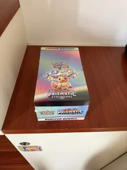 Pokemon Prismatic Evolutions Sealed Booster Bundle Display Box Perfect - Image 1