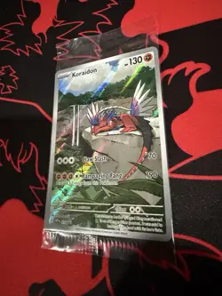 💥 SEALED Pokemon Koraidon SVP 014 Scarlet & Violet ETB Holo Black Star Promo - Image 3