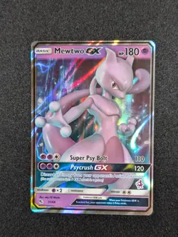 Pokemon 2020 Battle Academy - 31/68 MEWTWO GX Holo Full Art Rare NM - Image 1