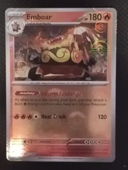 Emboar 013/086 Reverse Holo Rare - Pokemon TCG White Flare - NM - Image 1