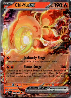 Chi-Yu ex 040/193 Double Rare SV02: Paldea Evolved NM Pokemon - Image 1