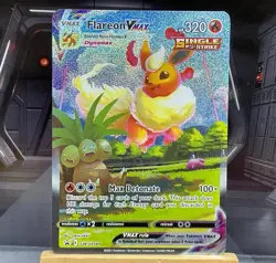 Flareon VMAX SWSH180 Premium Collection Black star Promo Pokemon - Image 1