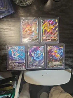 Pokemon TCG Vaporeon M Vaporeon V Jolteon Vmax Jolteon V Premium Collection NM - Image 1