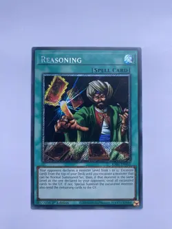 Reasoning - RA01-EN052 - Platinum Secret Rare - 1st Edition - Yugioh - Image 1